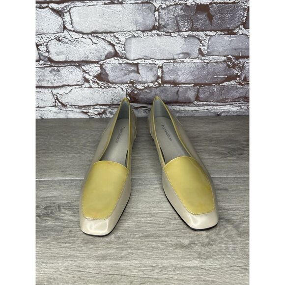 Enzo Angiolini Liberty Yellow Patent Leather Gray Flats Women’s Sz 9.5M US/40EU - Picture 7 of 16